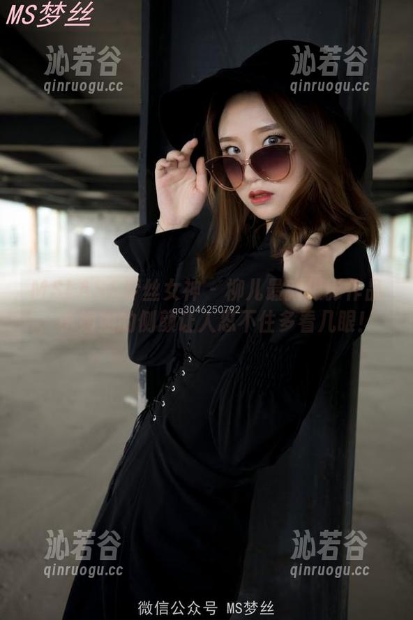 MSLASS梦丝女神 - 柳儿最新摄影作品，小姐姐的侧颜让人忍不住多看几眼！
