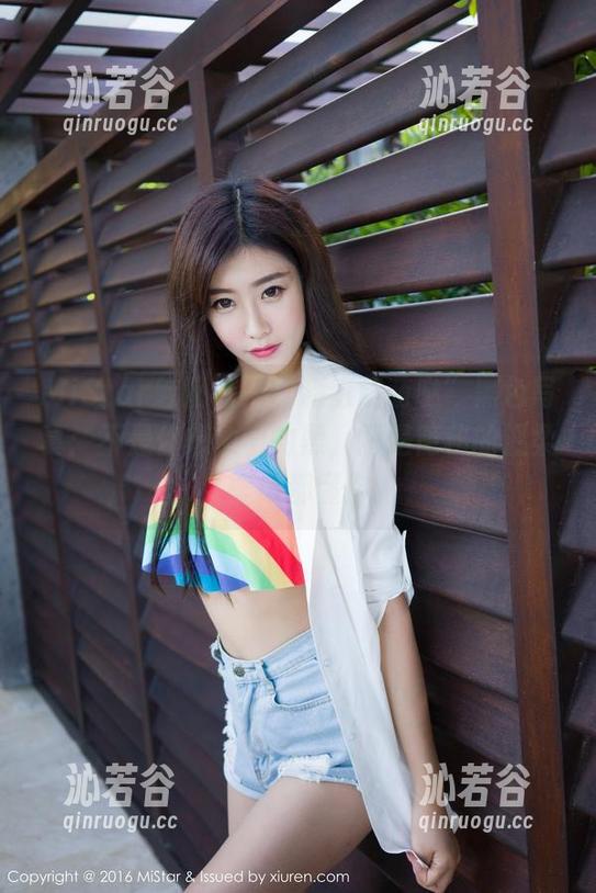 MiStar魅妍社 - “淼淼萌萌哒”黑色写真：不是你想象中的黑，而是隐秘的温柔，壁纸都懂你。